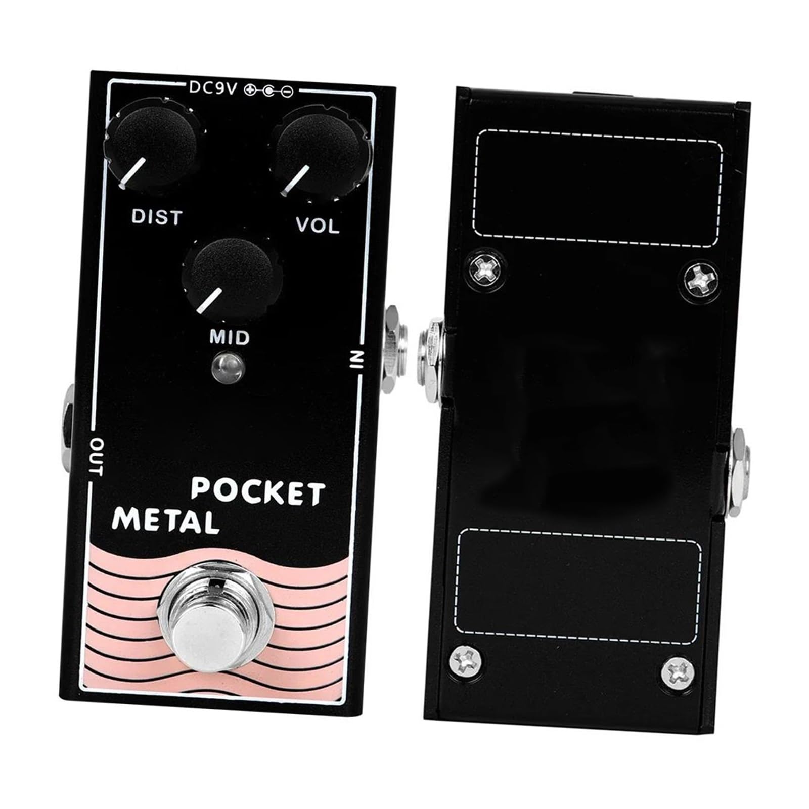 Kieszonkowy Metalowy Efekt Gitarowy Typu Distortion Z Akcesoriami True Bypass