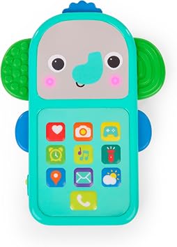 Bright Starts Mon Mini Téléphone d'Éveil Sensoriel Éléphant