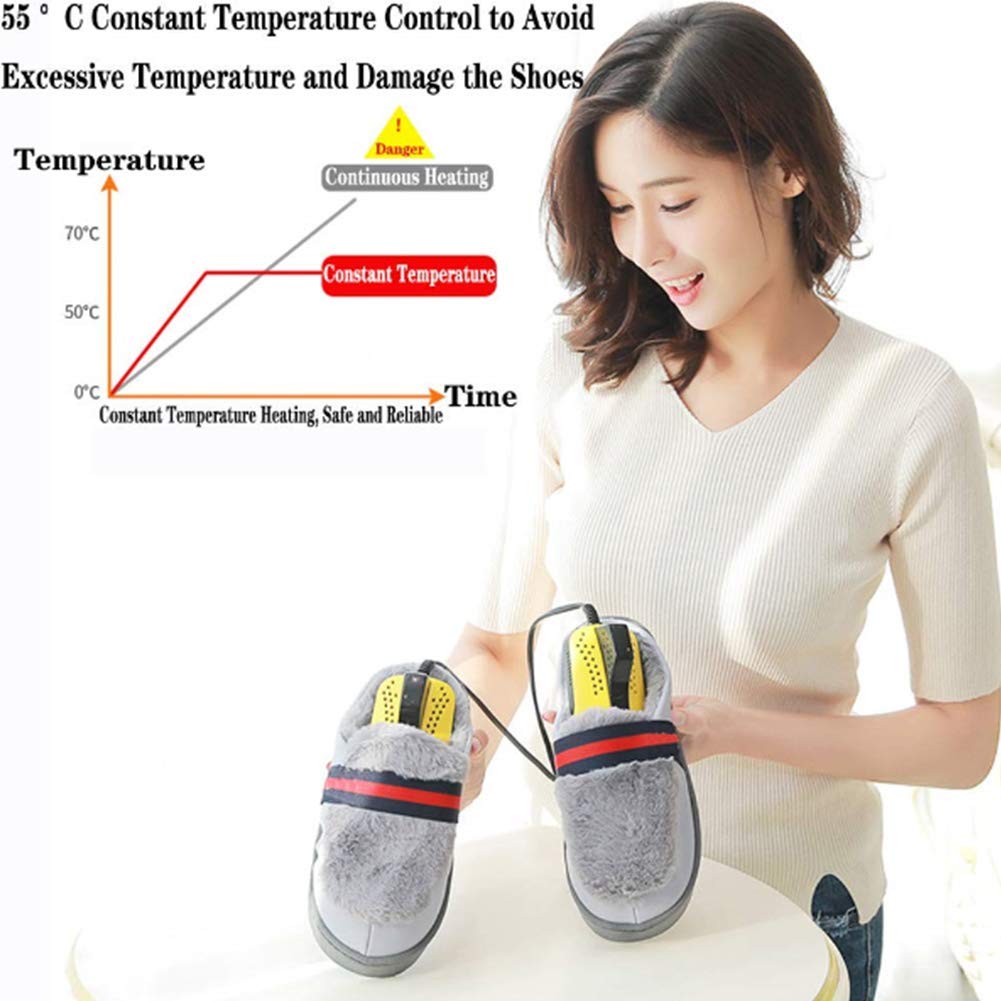 MU Essiccatore da Scarpa Portatile Sterilizzazione Elettrica Deodorizzazione a Secco Riscaldamento Deumidificazione Scaldatori Asciugatura,Adulto