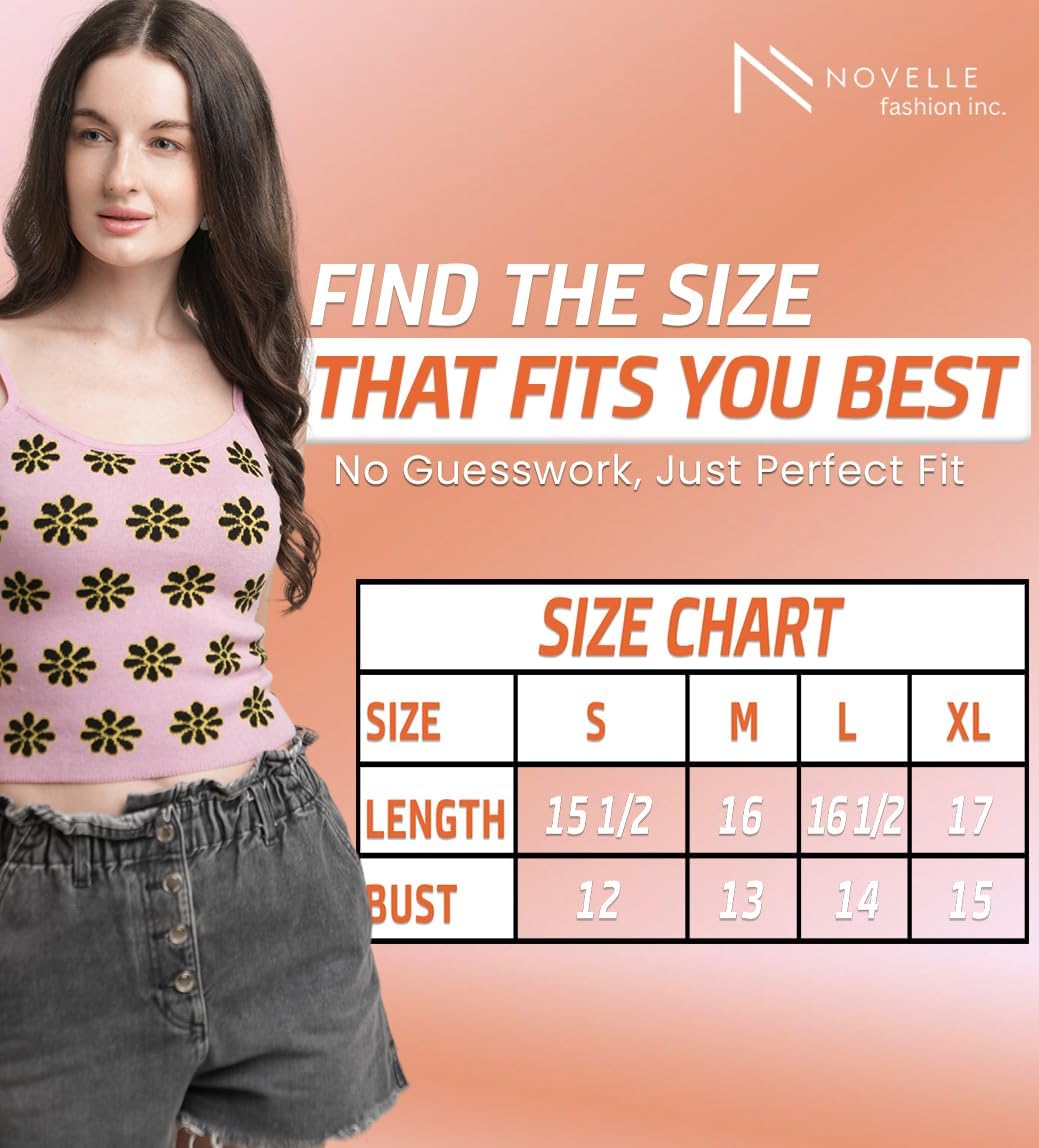 Womens Sleeveless Tank Top in Pink Color Medium Size | Fall Tops for Women with Green Flower Pattern | Front Scoop Neck Tank for Casual Wear, Travel, Brunch & More - Image 7