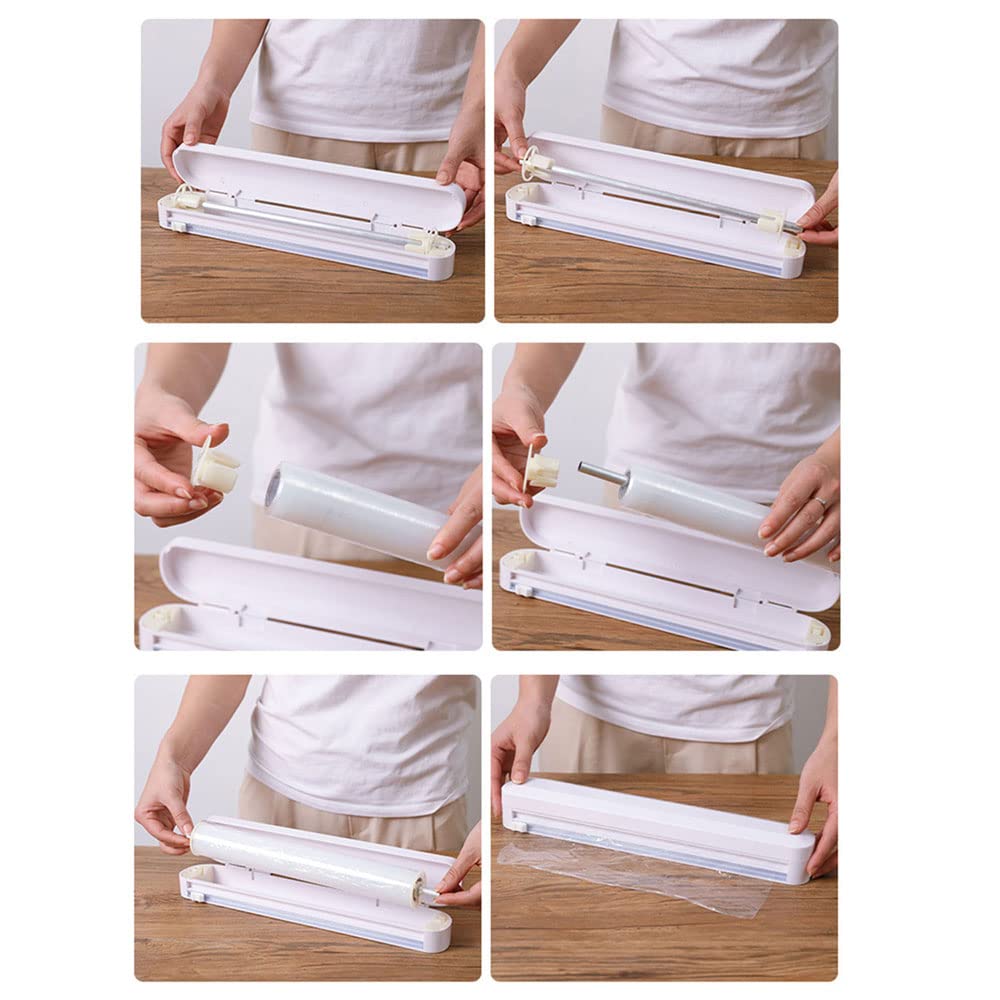 Dispenser Per Pellicola Alimentare Con Taglierino - Con Ventose, Per Pellicola, Alluminio E Carta Forno | Design Sicuro E Igienico - Foto 6