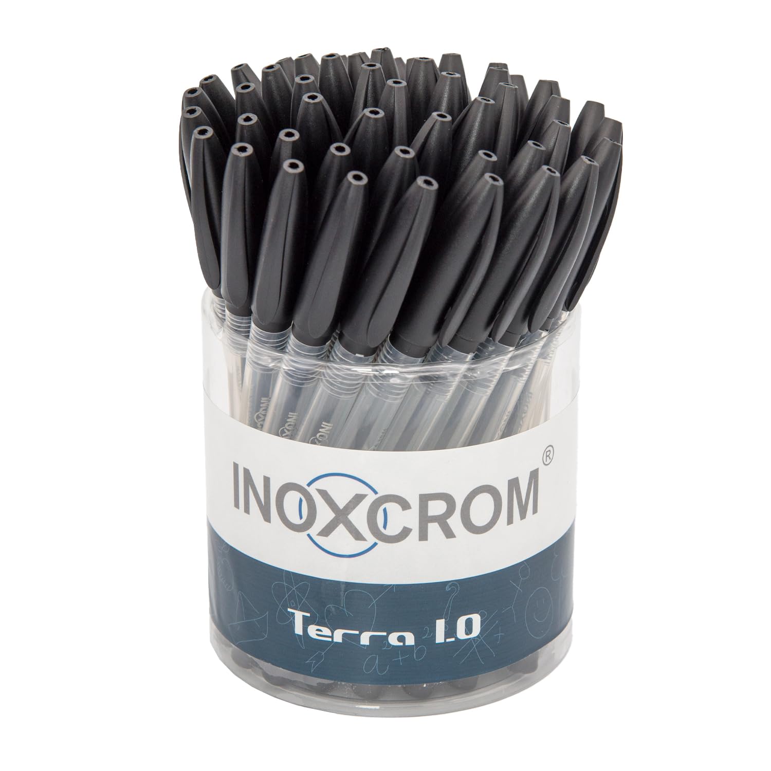 InoxcromValue Pack 50 TERRA 1.0 Ballpoint Pen Black