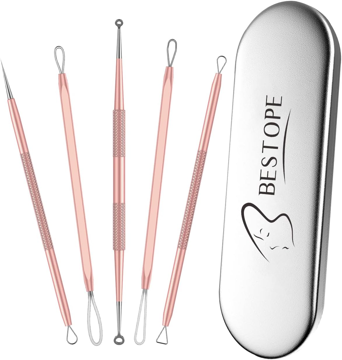 - TAYTHI Blackhead Remover Tool, Pimple Popper Tool Kit, Blackhead Extractor Tool for Face, Extractor Tool for Comedone Zit Acne Whitehead Blemish, Stainless Steel Extraction Tools