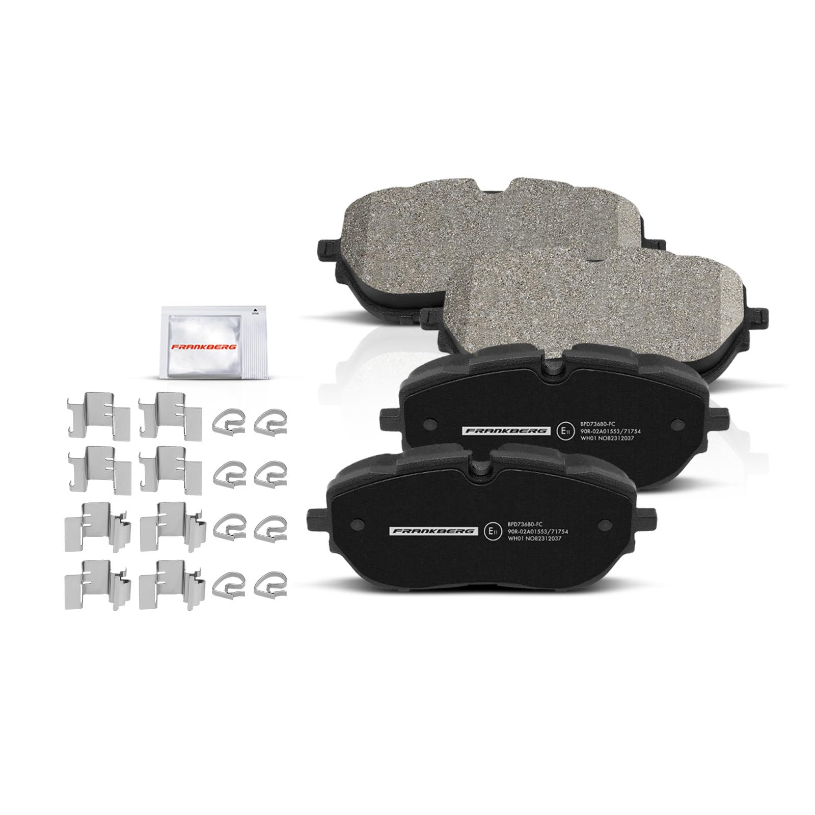 Frankberg Kit de plaquettes de frein incl. 4x Plaquettes de frein Avant