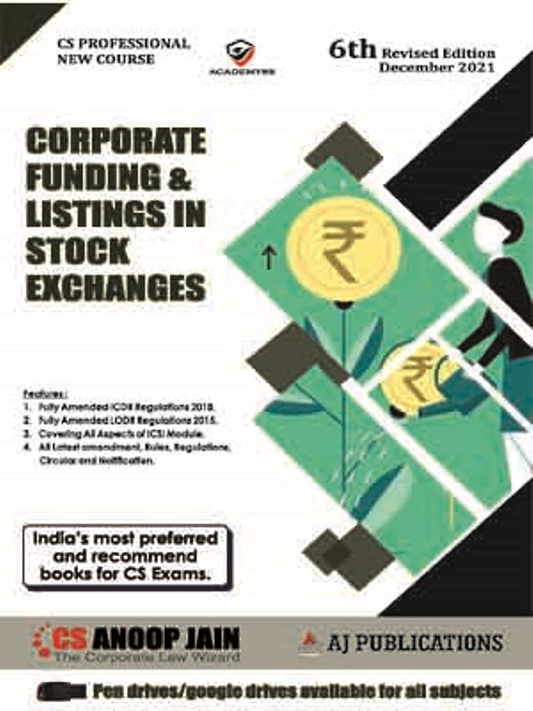 Corporate Funding & Listings in Stock Exchanges - 6/edition