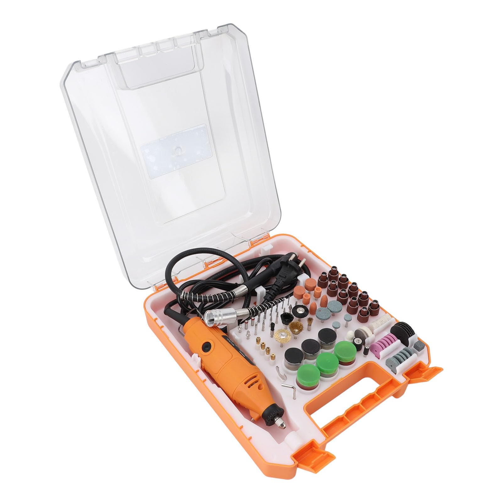 Haofy Kit de Herramientas Rotativas 93 Piezas Accesorios 30000 RPM Herramienta Multiusos Portátil 200 W Mini Herramientas Rotativas Eléctricas Lijado Pulido Perforación Aplicable