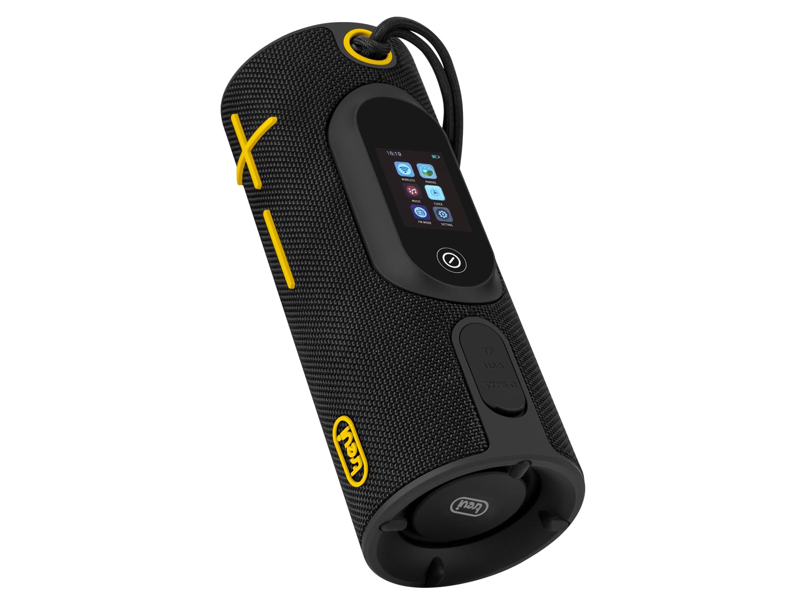 Trevi XSC 8B30 BD Speaker Portatile 20W con Funzione Multi-Room, Display Touch 2", TWS, Lettore USB/MicroSD, Equalizzatore, Batteria Ricaricabile con Ricarica USB-C