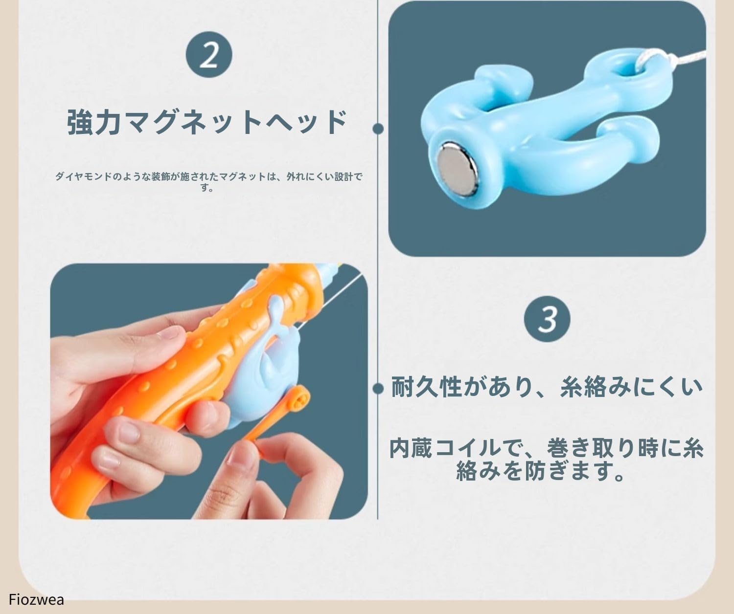 Fiozwea釣りおもちゃ 魚キャッチ 夏の水遊び 知育玩具 魚すくい プール 1〜3歳 大型サイズ 室内外 男の子 女の子 人気