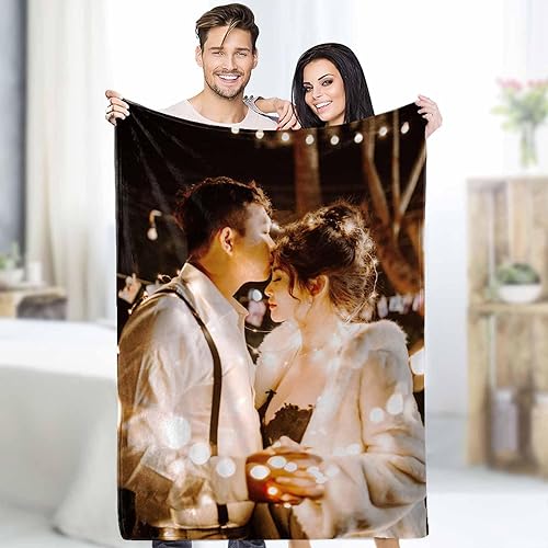 Miniatura 15 de YESCUSTOM Manta personalizada para el día del padre con fotos y texto, manta de collage de texto, regalos personalizados para papá de hija, hijo,