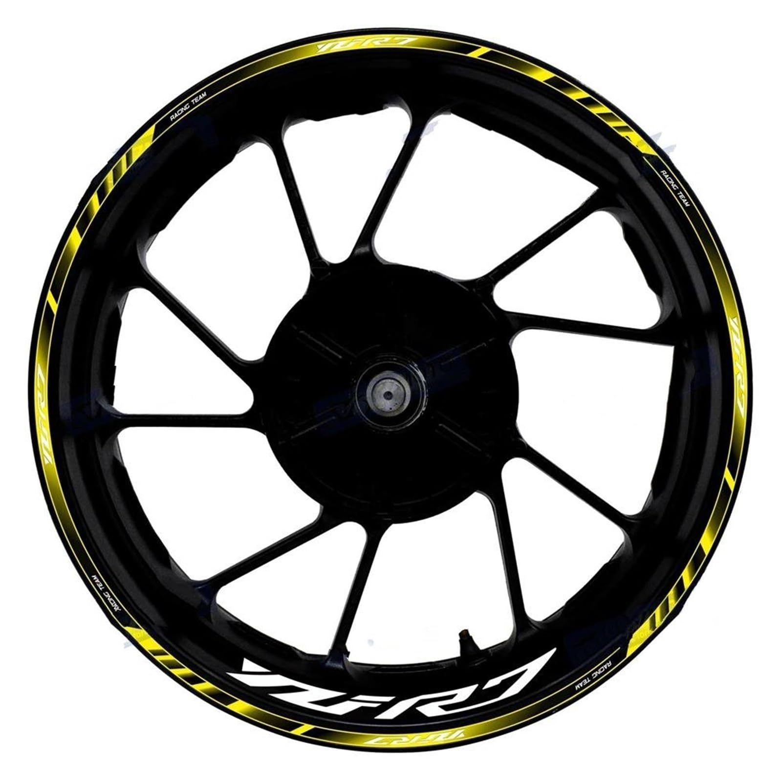 Motorcycle Accessories Front Rear Set Rim Sticker Wheel Decal Hub for Yamaha YZF R7 YZF-R7 Decorative(Color17)