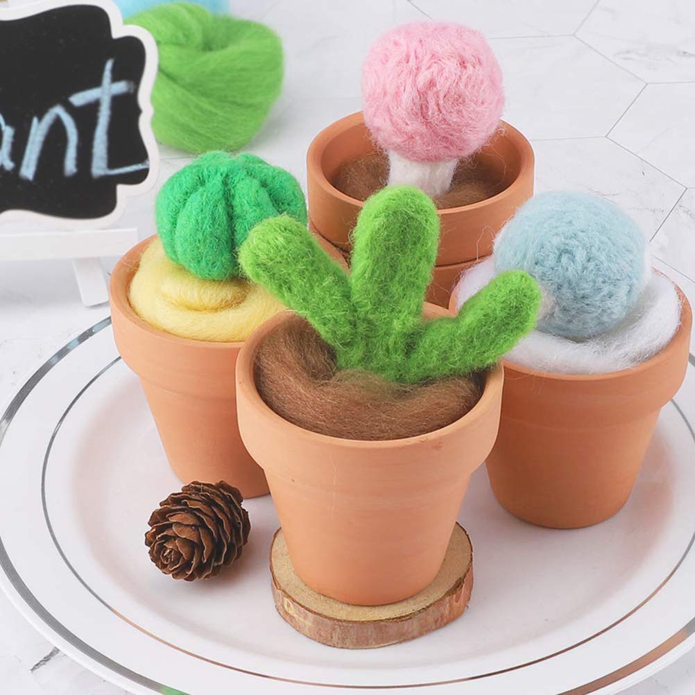 BSTCAR 36 Colours Felting Starter Set, Felt Wool Set, Felting Needles Tool Kit - Image 4