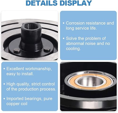 Miniatura 6 de ECCPP Embrague del compresor de CA apto para Ford para F-150 4.2L 4.6L 5.4L 1997-2006 embrague de CA