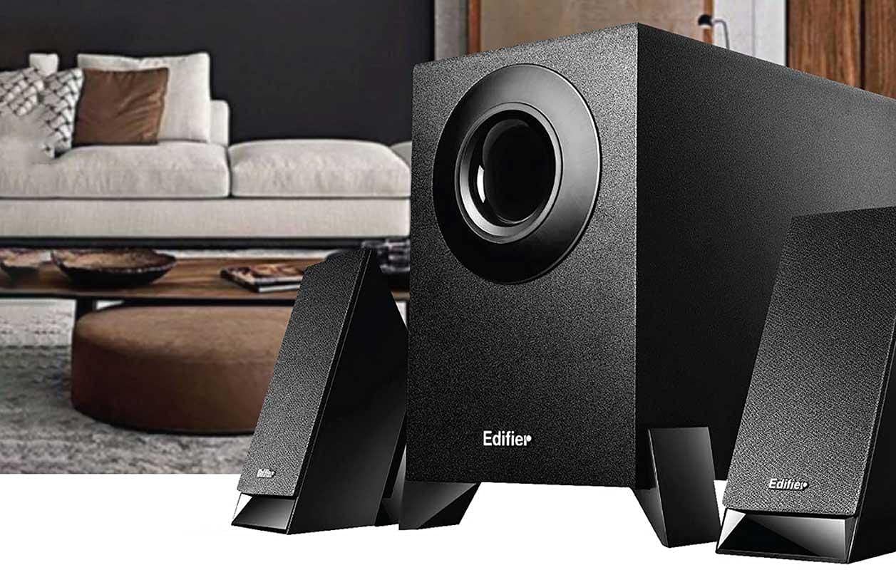 EDIFIER M1360 - Kit d'enceintes 2.1 (8.5 Watts) Avec télécommande filaire