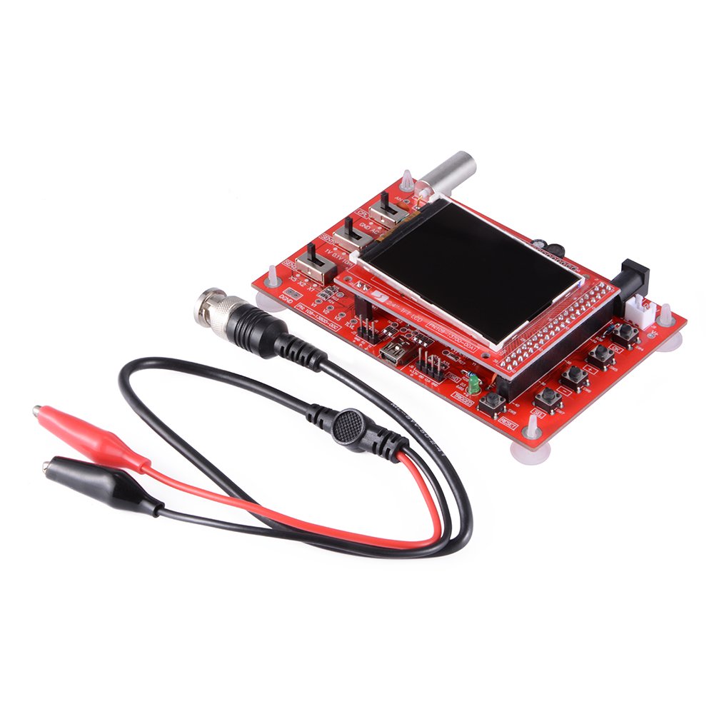 Produktbild von DollaTek DSO138 Digitales Oszilloskop – 2,4" TFT, Montiert, 200 KHz Bandbreite, 1 MS/s, Inkl. Acrylgehäuse