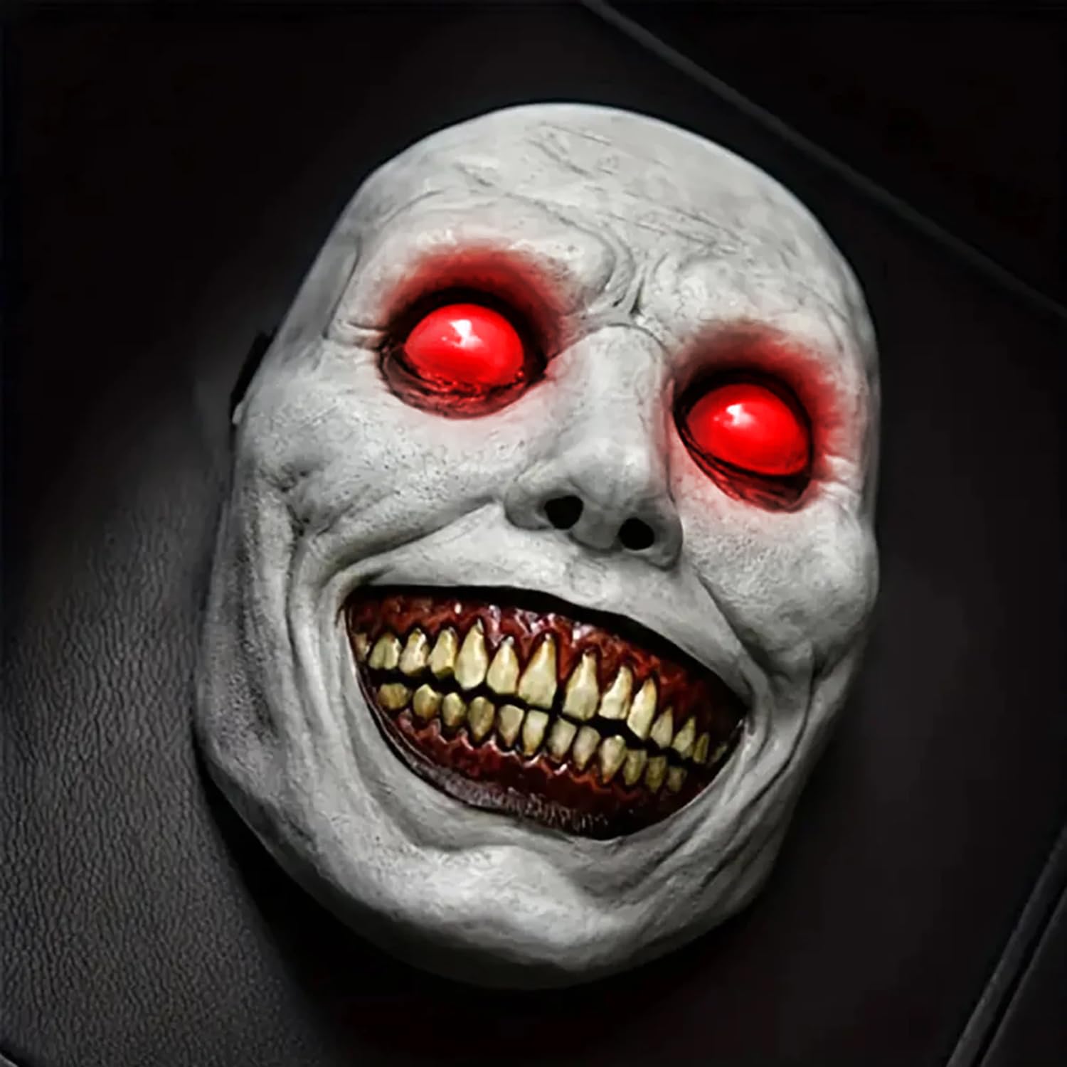 KQLHLHDYZ Halloween LED Masks, Halloween Scary Zombie Vampire Mask, Reusable LED Mask for for Cosplay Costume Festival Party