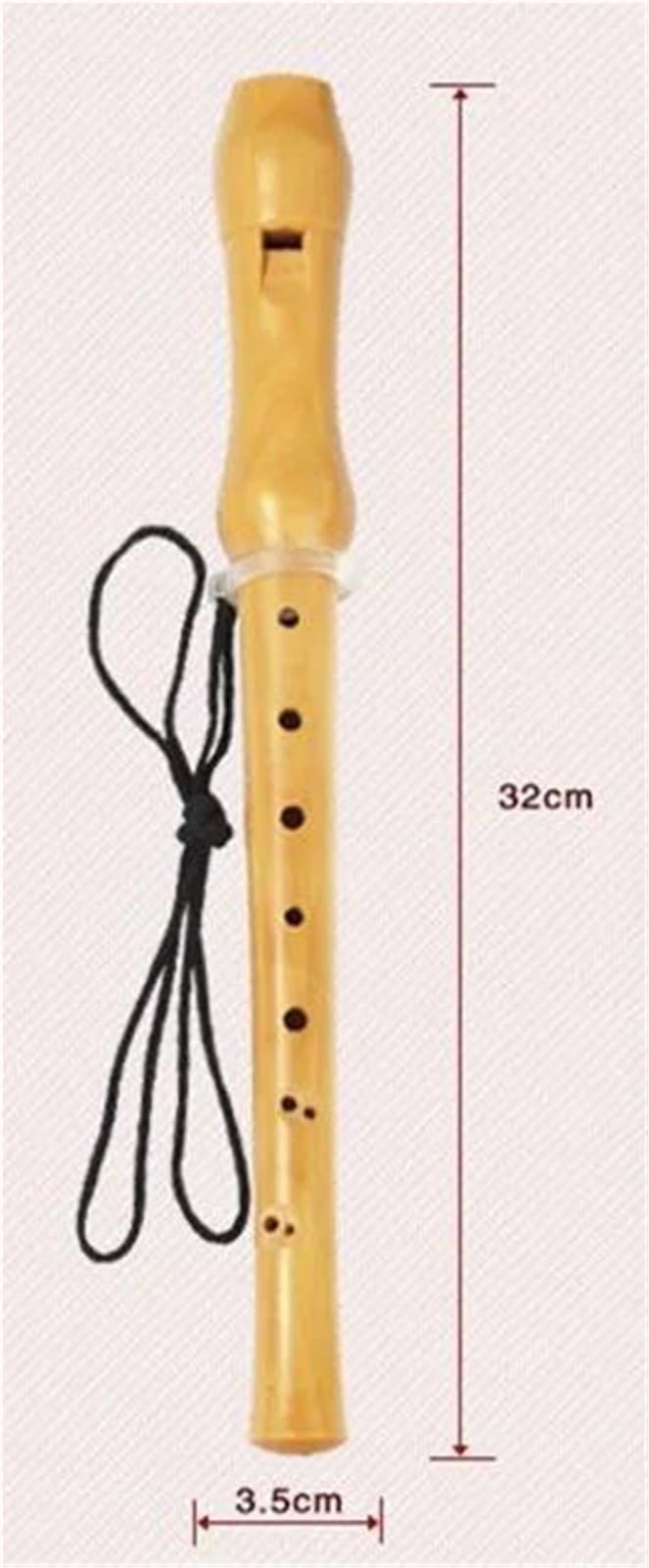 Professionelle 8-Loch-Altblockflöte Aus Holz (Tonart C) Inklusive Tragetasche Holzblockflöte