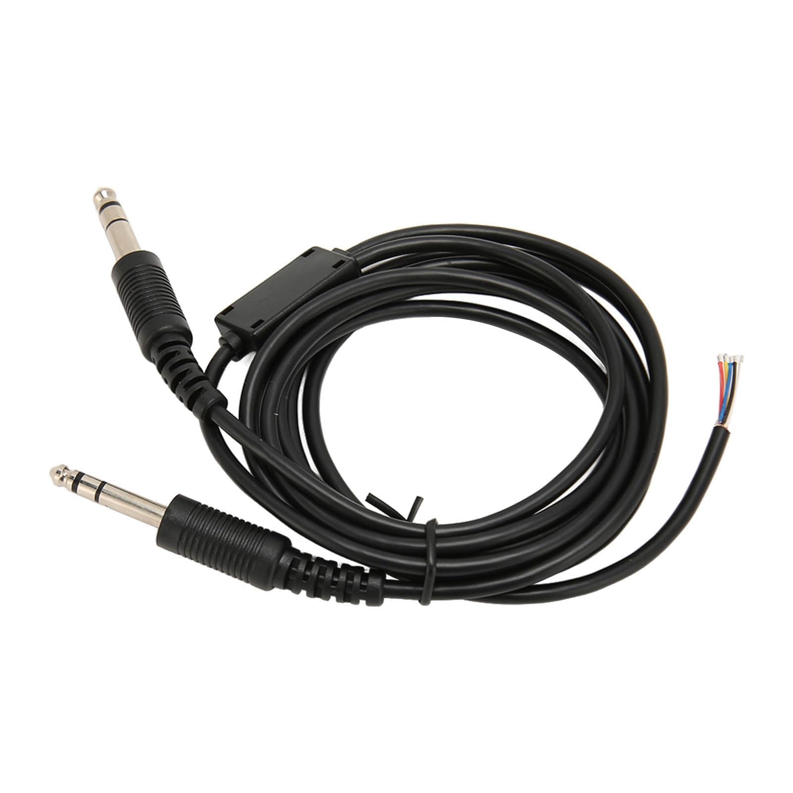 2M / 6.6Ft DIY Aviation Headset Replacement Cable, Dual GA Plug Replacement Cable for Aviation Headphone Headset for David Clark AVCOMM Pilot-image-42