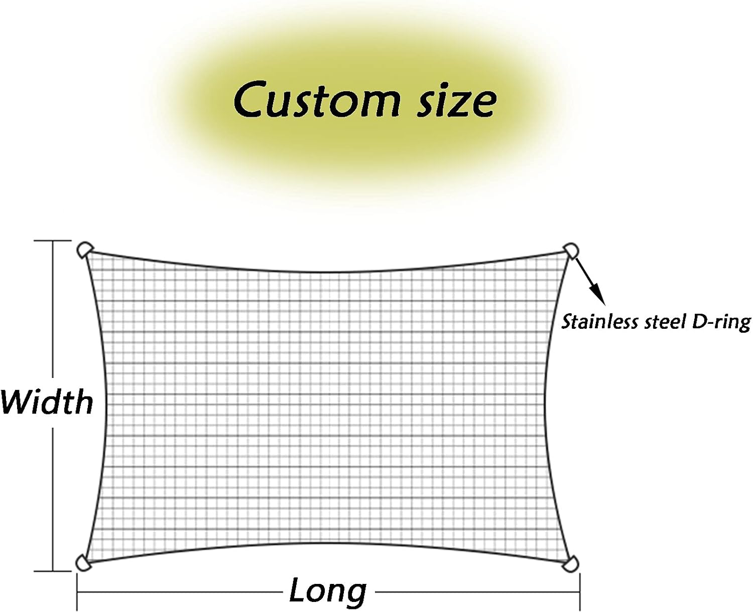 Shade Cloth Sunblock Shading Net, Outdoor Decoration Waterproof Sunscreen Cover, Lightweight Durable UV Protection Shade Sails, Customizable PENGFEI (Color : Beige, Size : 2mx2m)