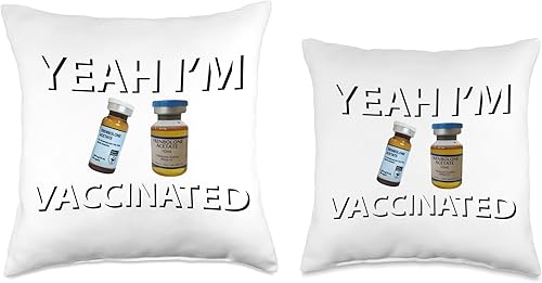 Miniatura 3 de Yeah i'm Vaccinated Trenbolone Funny Tren Gym Jim Bodybuilding Vacunated Treenbolone Funny Tren Lover Gym Jim - Almohada de tiro 18 x 18 pulgadas,