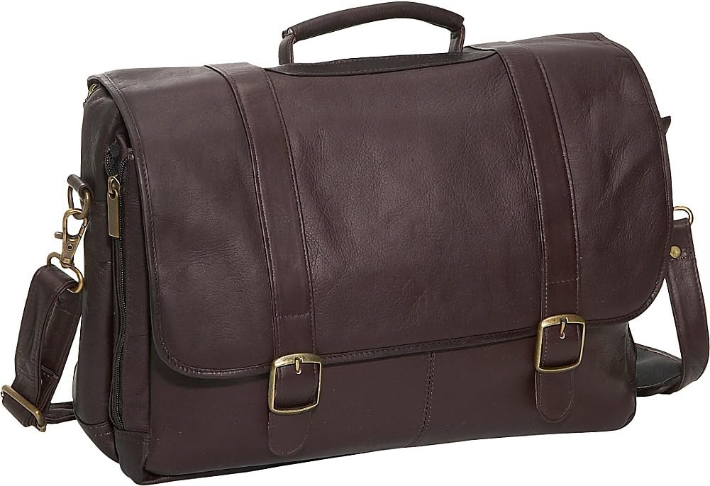 David King & Co. Porthole Laptop Briefcase, Cafe, One Size