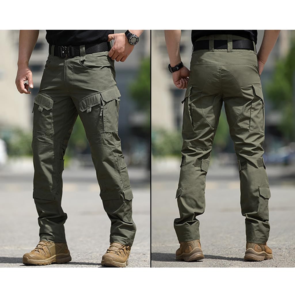 Pantalones Tácticos para Hombre, Pantalones Cargo Multibolsillos para Actividades Al Aire Libre