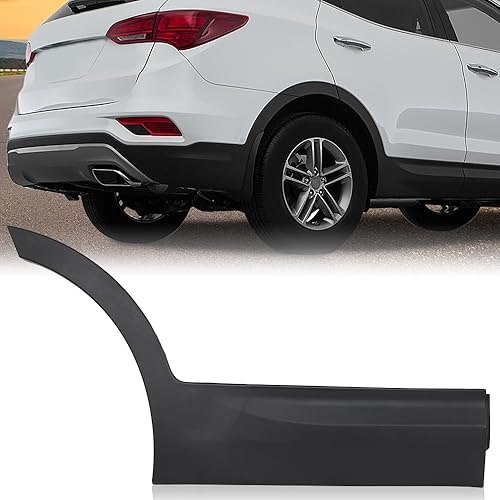 Miniatura 9 de CHEDA Negro Puerta trasera derecha inferior moldura puerta guarnición compatible con Hyundai Santa Fe Sport 2013 2014 2015 2016 2017 2018 877324Z000