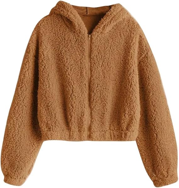 teddy zip up sweater