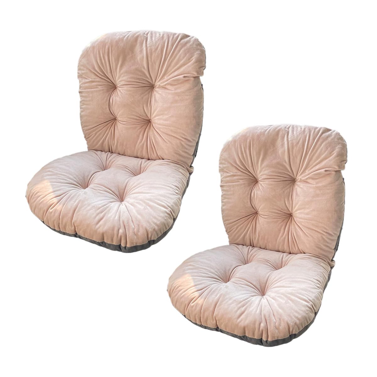 Cojines para silla de patio que no se escurren con cinturón elástico pack de 2