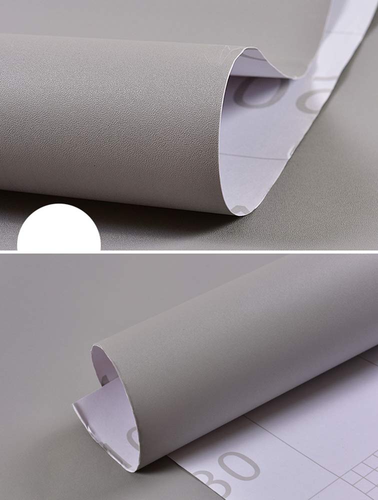 Papier peint auto-adhésif gris rénovation meuble autocollant imperméable