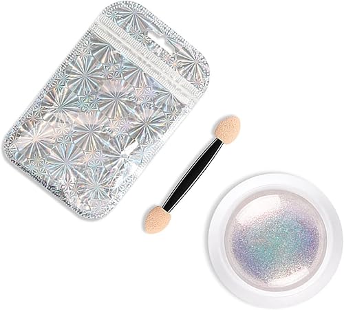 Barniz, espejo mágico efecto neón polvo brillante perla uñas brillo uñas arte decoraciones