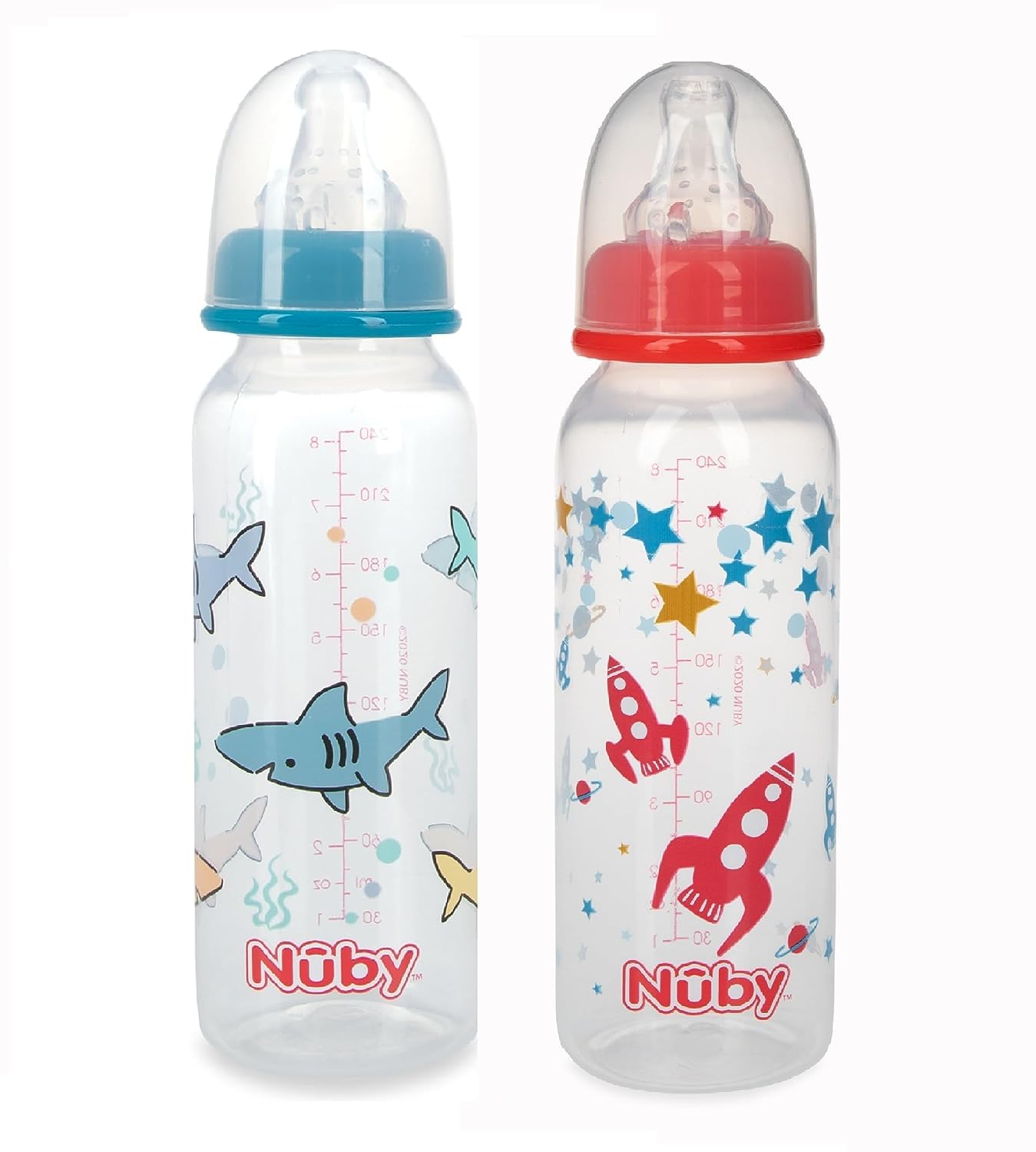 Biberon – Nuby – 226,8 gram Pack-of-2 Imprimé anti-goutte Bouteille (1 lot uniquement) 1167