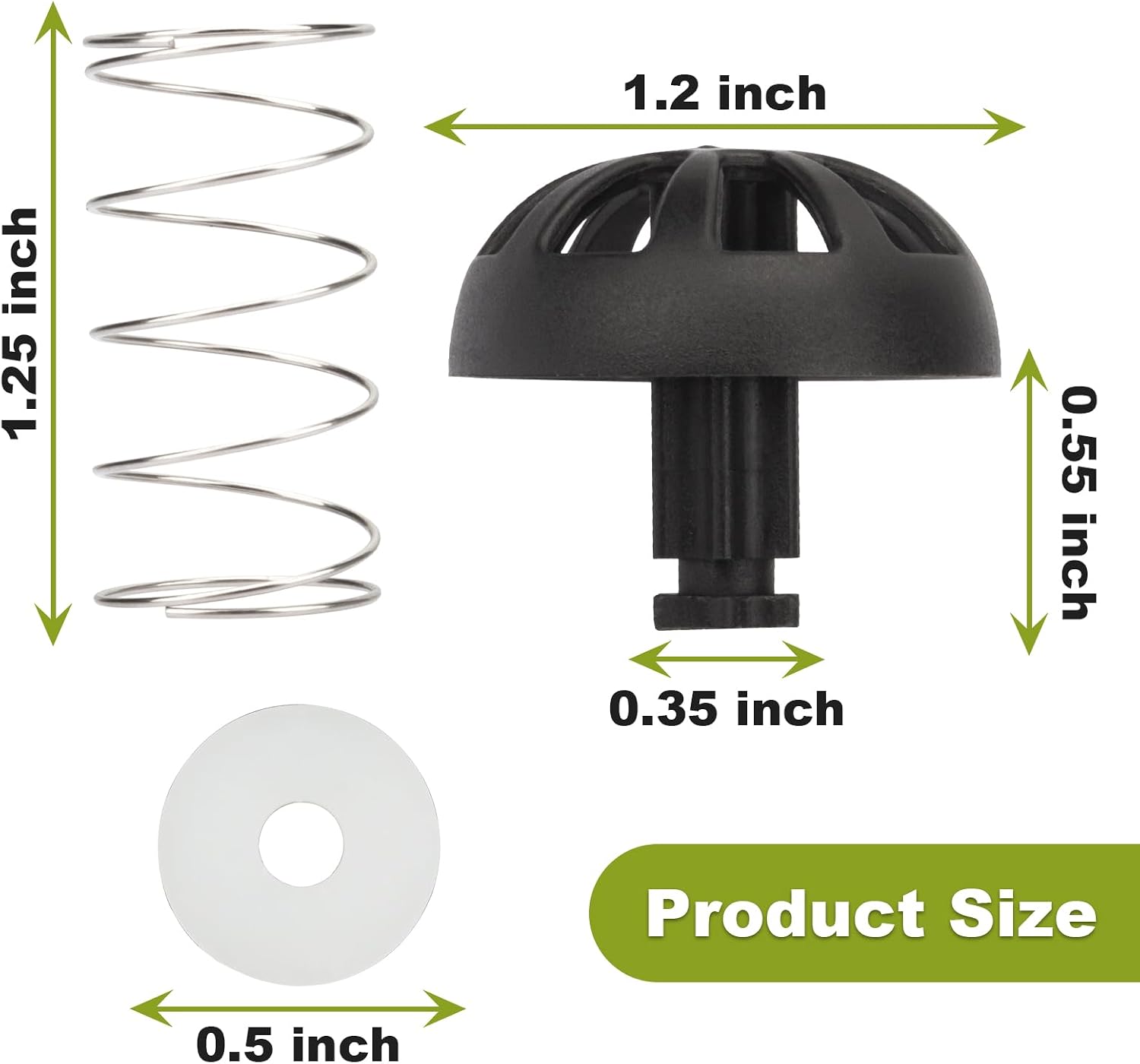 2 Pack Coffee Machine Brewing Basket Bottom Spring Loaded Stopper Kits