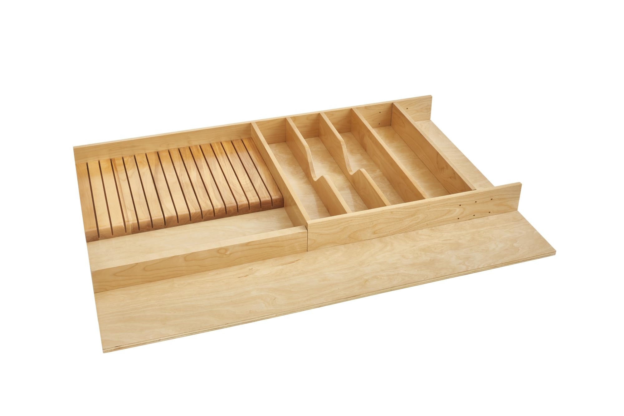 REV-A-SHELF Wood Trim-to-Fit Utensil/Knife Block Drawer Insert Organizer