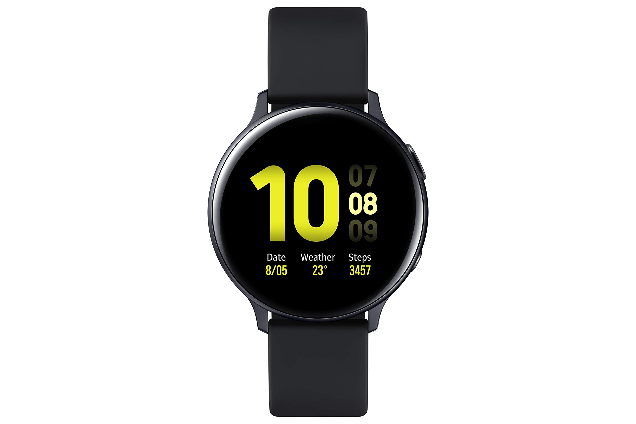 SamsungGalaxy Watch Active2 smartwatch 44mm - Black SAMOLED 3.43 cm (1.35") GPS (satellite) Galaxy Watch Active2, 3.43 cm (1.35"), SAMOLED, Touchscreen, GPS (satellite), 30 g, Black
