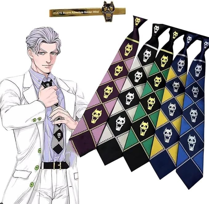 Amazon.co.jp: ジョジョの奇妙な冒険 ネクタイ 吉良吉影 黄金の風 同じ