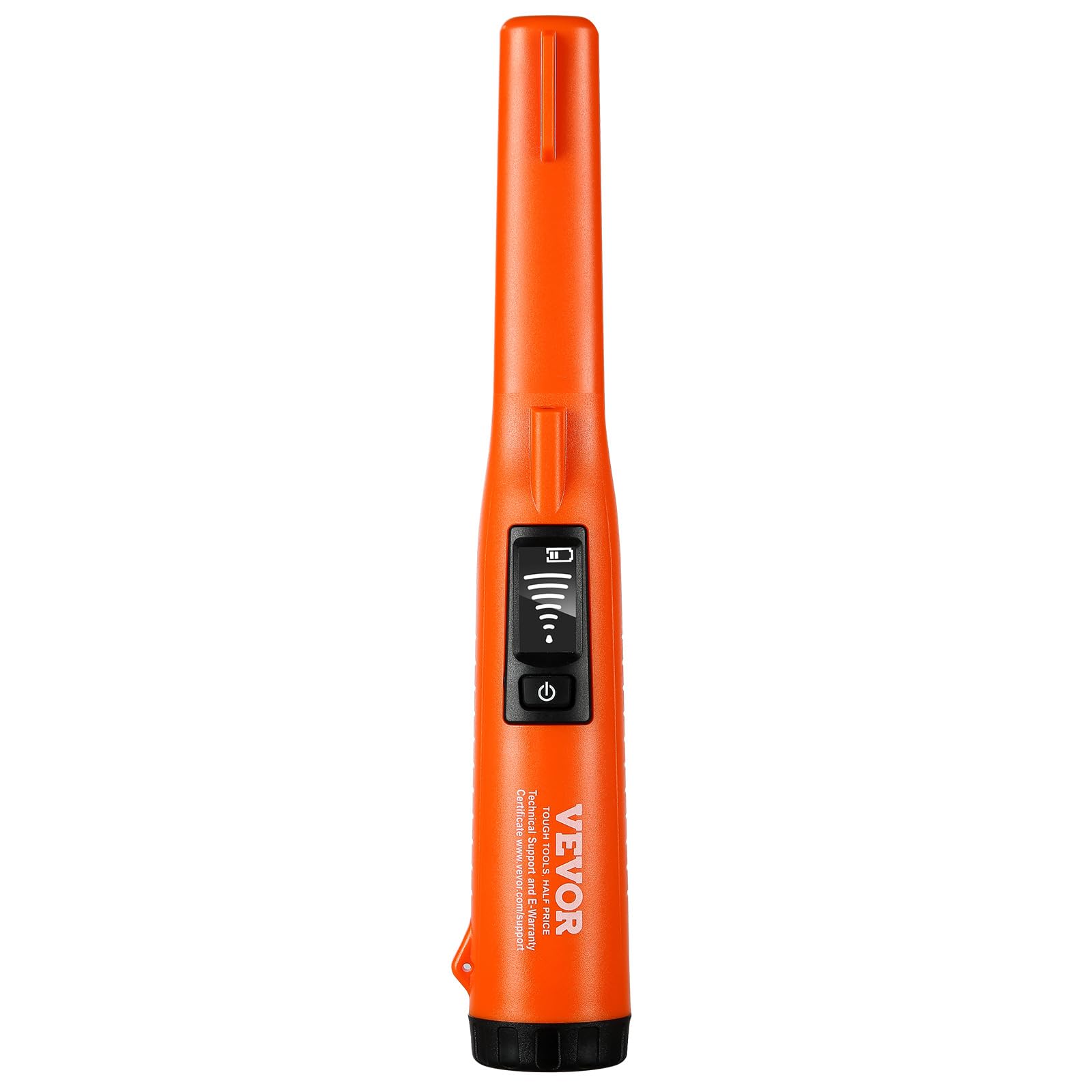 VEVOR Détecteur de Métaux Pinpointer IP68 Entièrement Étanche Pointeur de Métaux Portable Profondeur Détection 114 mm 3 Modes Écran LCD Sonde Chasse au Trésor avec Étui Piles 9 V pour Adultes Enfants
