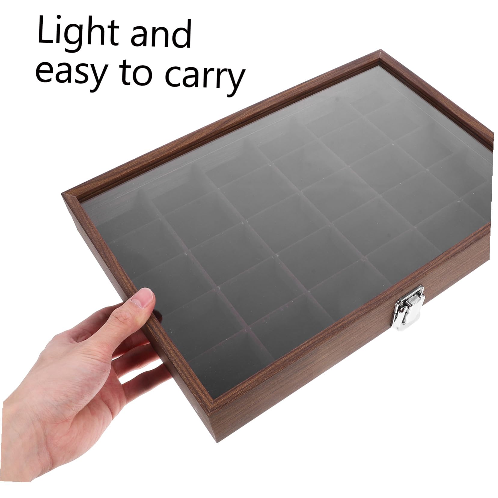 Boîte à Thé Bois avec Compartiments Rangement Sachets de Thé Multi-fonction avec Couvercle Transparent Organisateur Élégant pour Cuisine et Salon