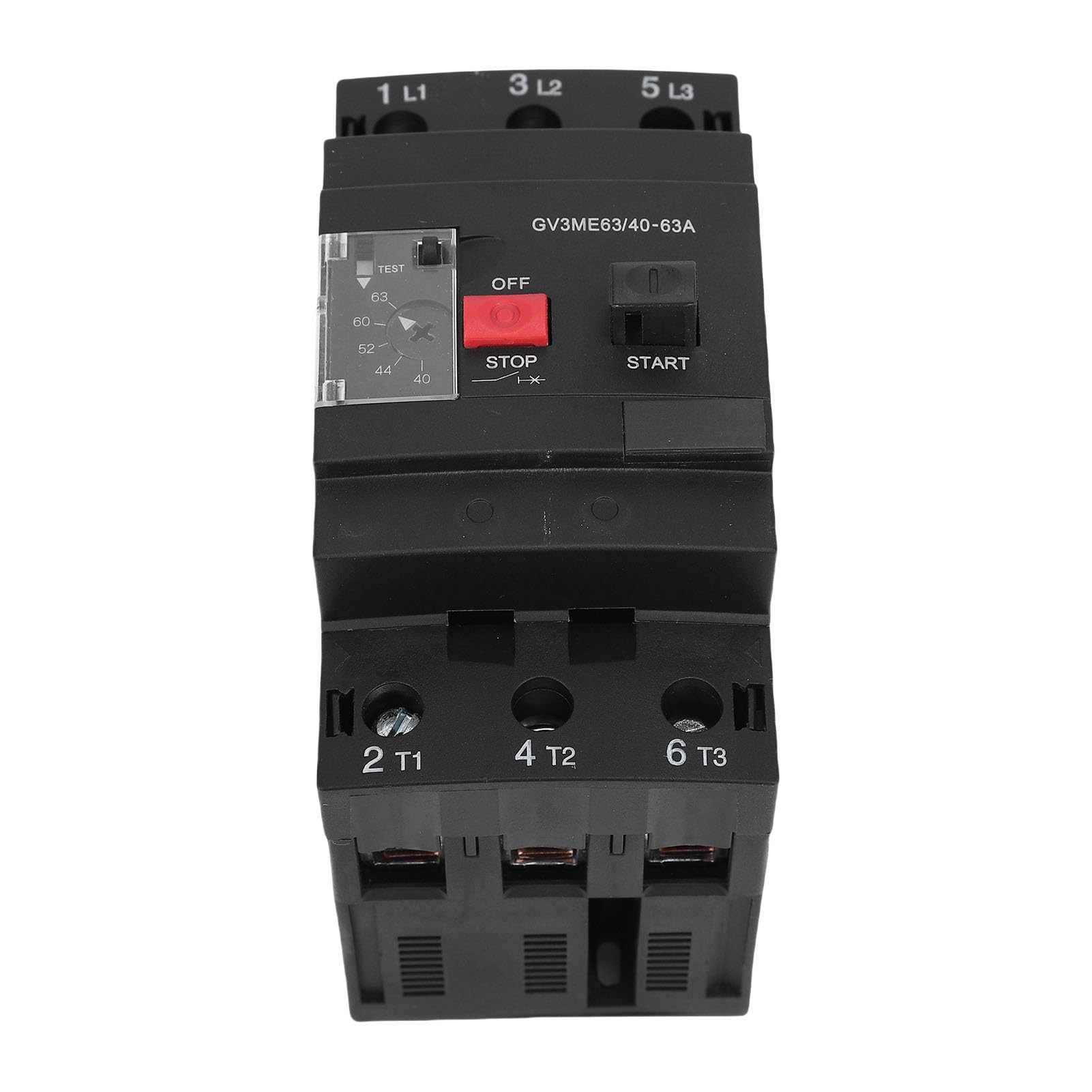 Disyuntor de Motor Preciso Protector de Sobrecarga Confiable para Motores Eléctricos 40-63A, Fácil de Instalar para Diversas Aplicaciones de Motor en Montaje en Riel de 35 Mm