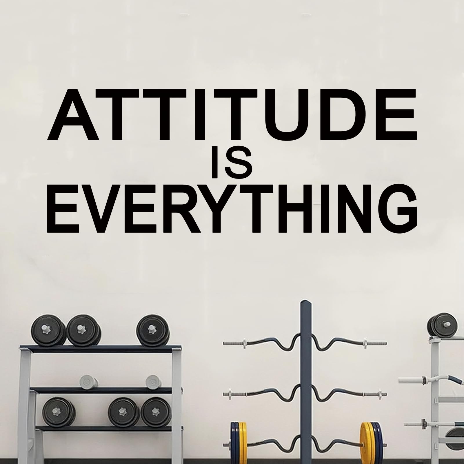 Inspirational Quotes Wall Stickers for Office: Motivational Gym School Classroom Garage Bedroom Vinyl Art Wall Decals