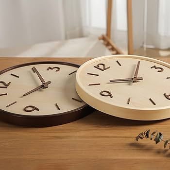 Amazon.co.jp: 木製 壁掛け時計 和風 掛け時計 おしゃれ 連続秒針