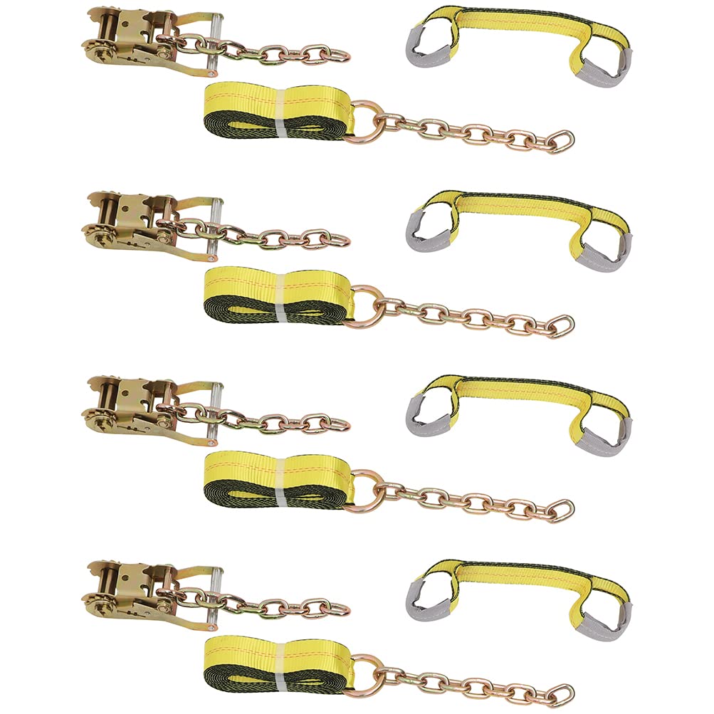 Roll Back Tie Down System Ends 8 Point for Car Hauler Carrier Tow Truck