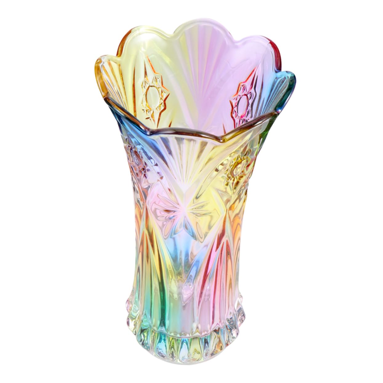 Vase verre coloré pour bureau décoration vase floral centre de table maison salon moderne