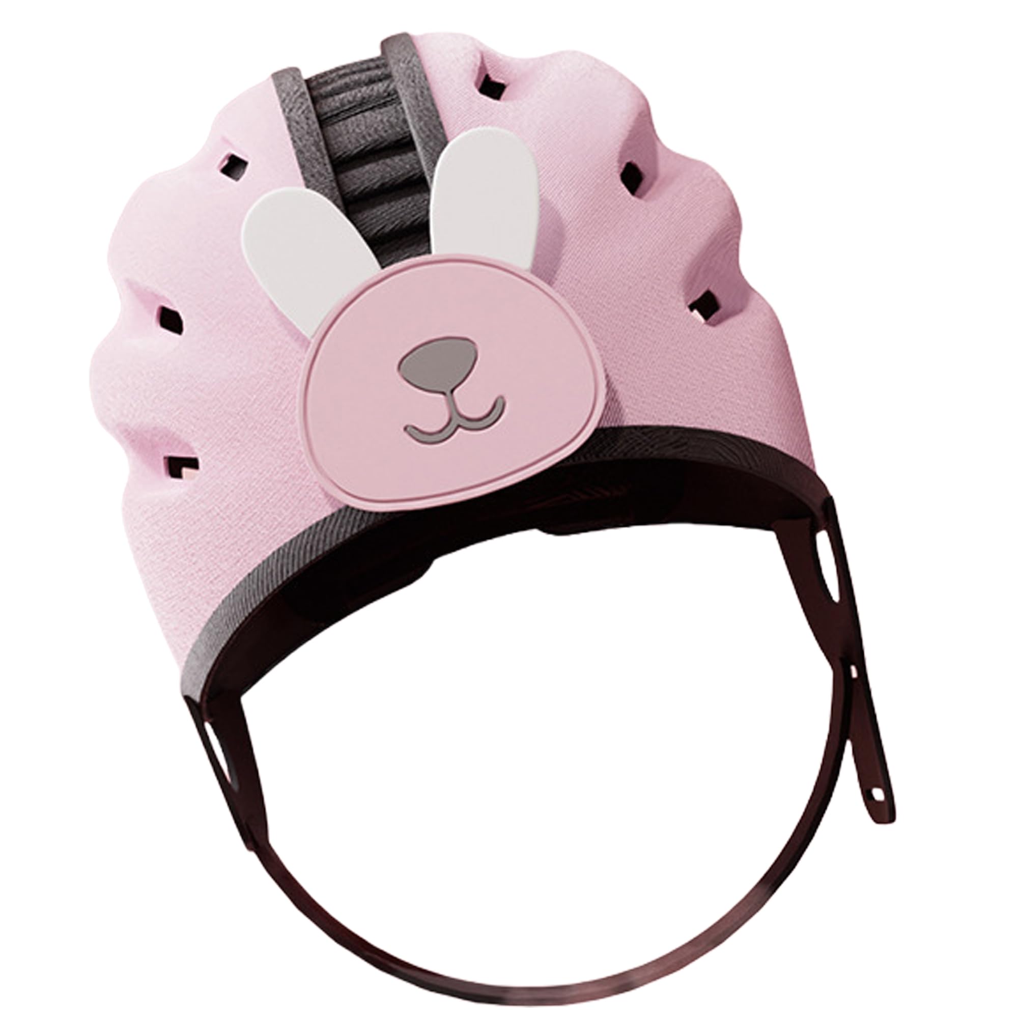 Baby Safety Helmet is Ultra Lightweight, Expandable, and Breathable. The Circumference of The Baby Safety Helmet Head is 16-19 inches (Rabbit Pink)