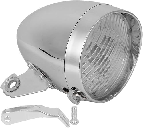 Miniatura 5 de Faro retro para bicicleta lámpara frontal de bicicleta vintage 3 luces LED antiniebla lámpara de seguridad nocturna con soporte para bicicleta de