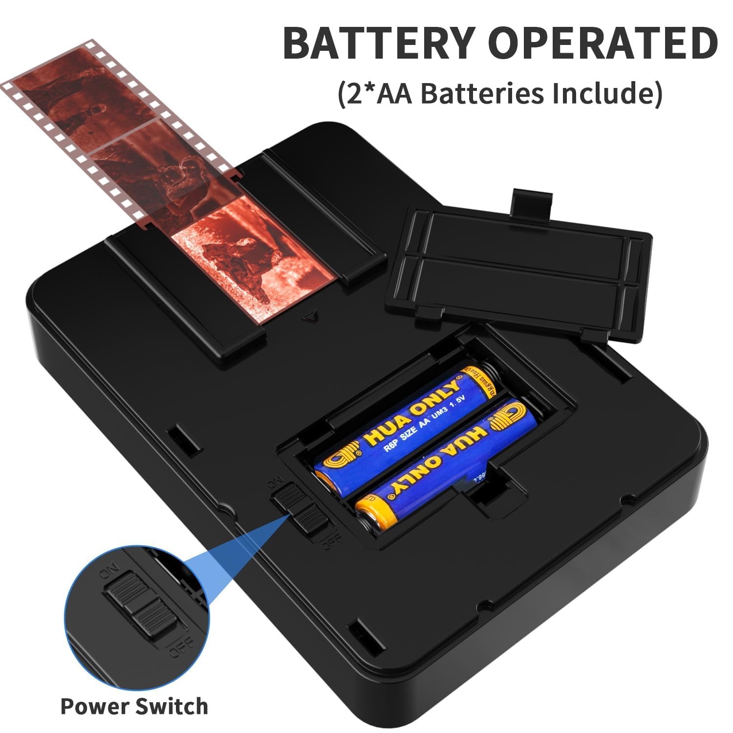 DigitConvert Scanner de film mobile de 35 mm pour convertir les diapositives et négatifs de 35 mm en photos numériques à l'aide de votre smartphone