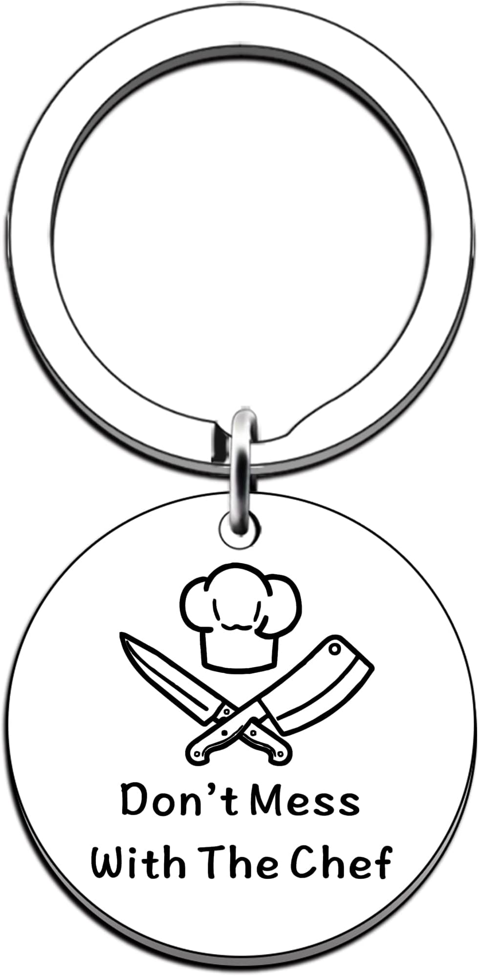 JMIMO Funny Chef Gifts for Men Women Chef Keyring Culinary Student Gifts Don't Mess with The Chef Keyring Present