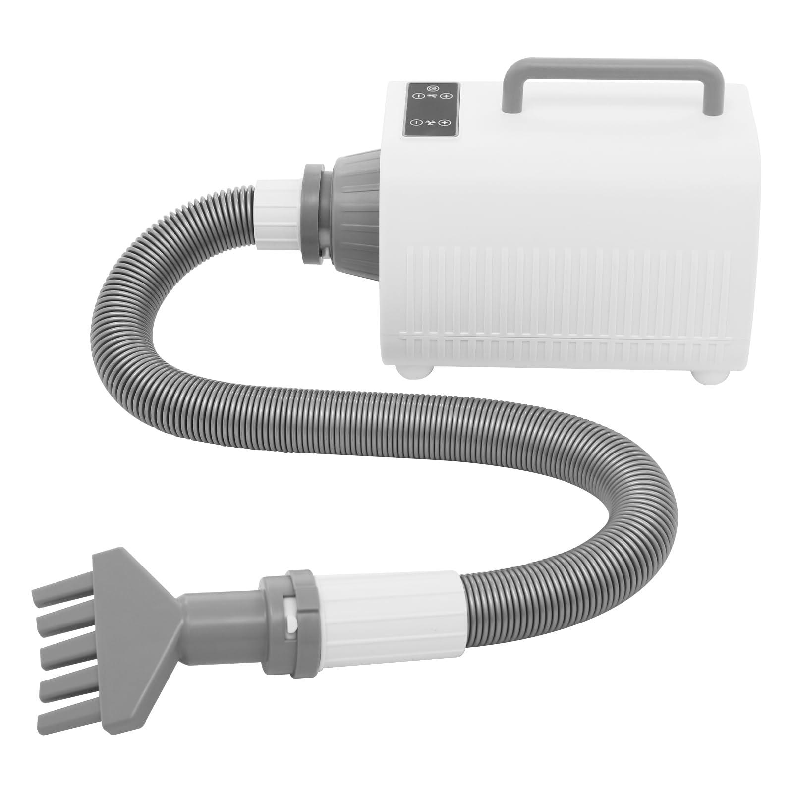 Hundefön Blower, Hundetrockner 2100W mit Einstellbarer Temperatur & Geschwindigkeit, Blower Hund mit 3-in-1Verschiedenen Düsen, Hundepflege-Trockner-Gebläse