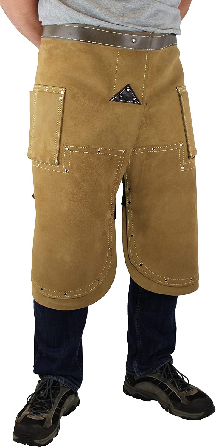 GREMBIULE DA FABBRO Premium | grembiule in pelle extra forte per fabbri | cura degli zoccoli