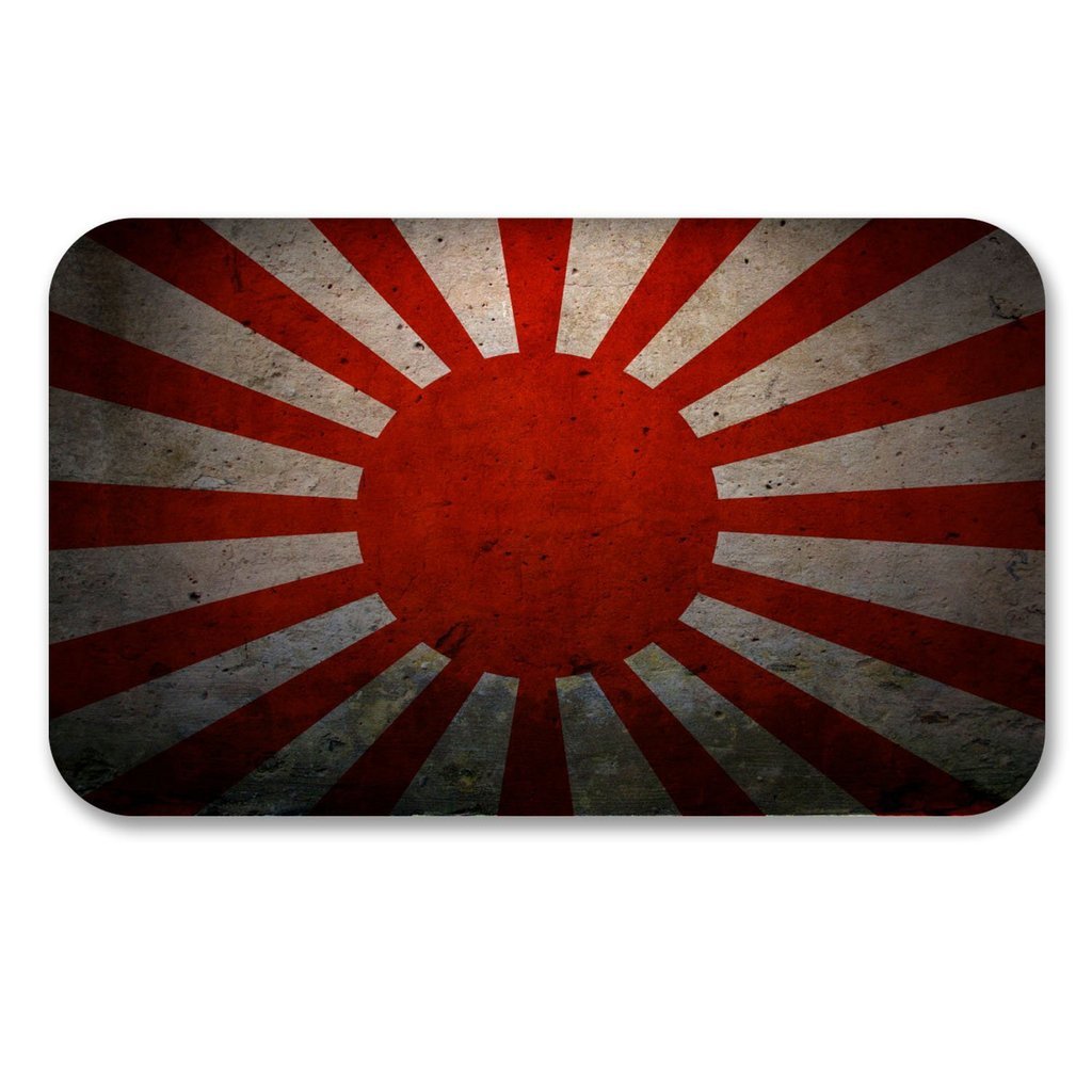 2 x 10cm/100mm Japan Japanese Flag Vinyl SELF Adhesive Sticker Decal Laptop Travel Luggage Car Bike Sign Fun #6187