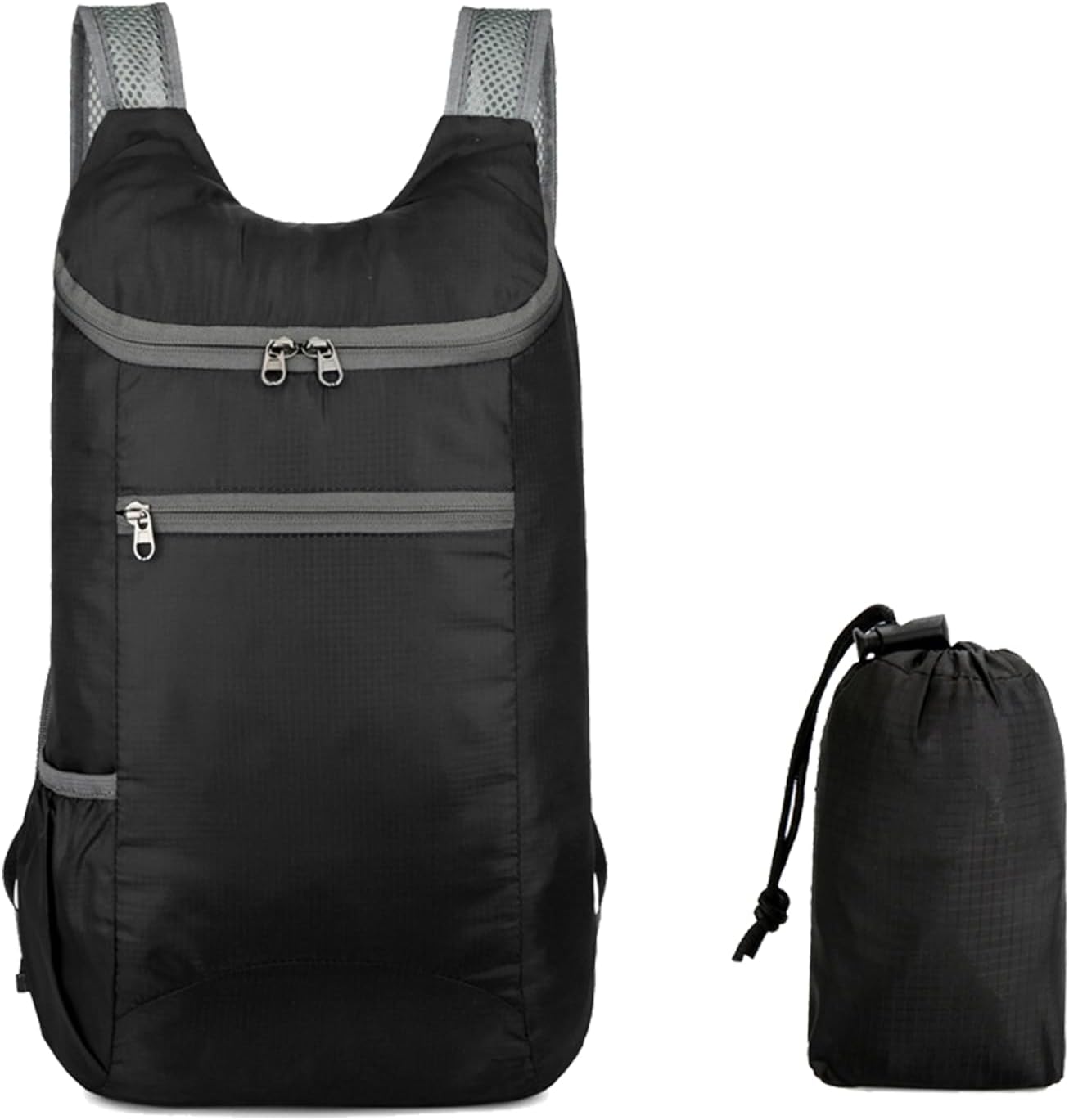 Ultra Lightweight Foldable Backpack - Compact Foldable Backpack - Small Water Resistant Rucksack for Outdoor Sports, Travel, Hiking, Camping, Biking